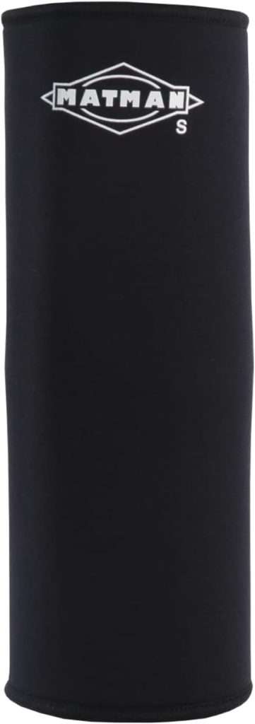 Matman Wrestling Knee Sleeve Boys Girls Kids Youth Neoprene Standard (Black, Medium)