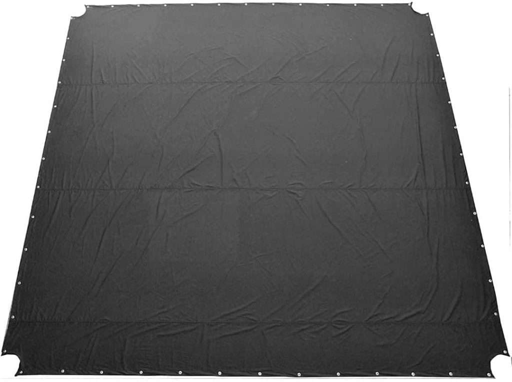 MMA Floor Ring Canvas Training Mat Cover for Gym and Home Boxing, Wrestling, Mixed Martial Arts, Gymnastics, Karate, Muay Thai, Judo, Jiu Jitsu, Fighting Men and Women- Black