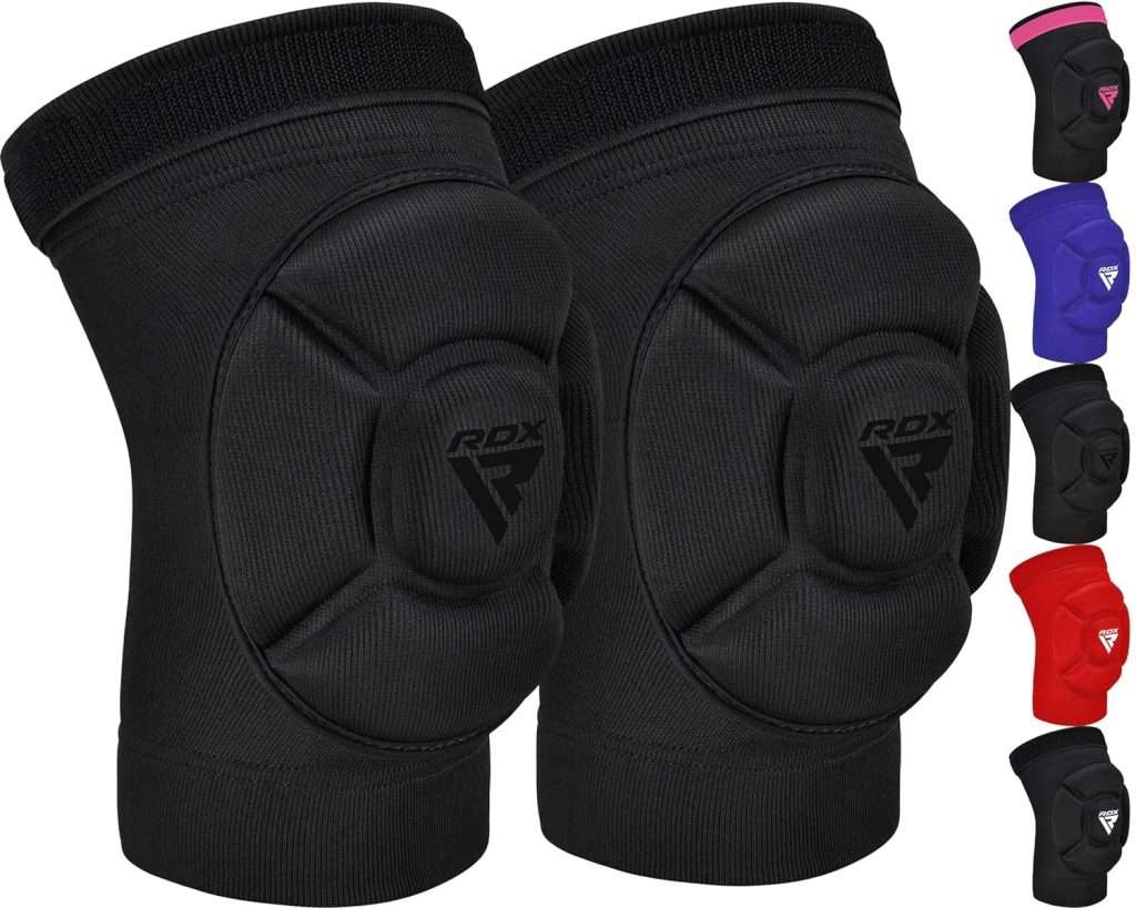 RDX Knee Pads for Work, OEKO TEX CERTIFIED, Anti-Slip Protective Thick Foam Padded Brace, Collision Avoidance Sleeves Pair, MMA Muay Thai Grappling Volleyball Football Wrestling Gardening, Men Women