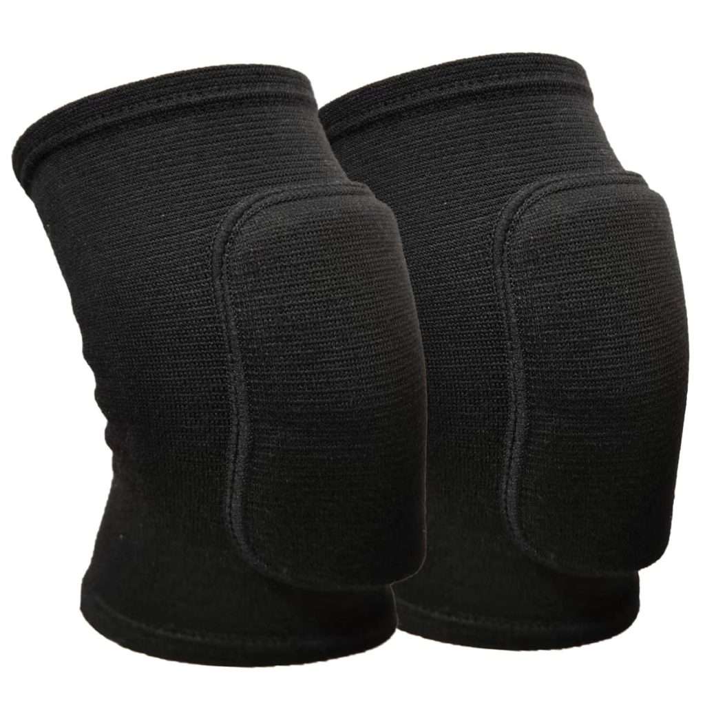 Anti slip sponge, soft and breathable men’s, women’s, girls’, and children’s black knee pads suitable for sports scenes such as volleyball, football, dance, yoga, wrestling, running, cycling, etc(Black, Medium)