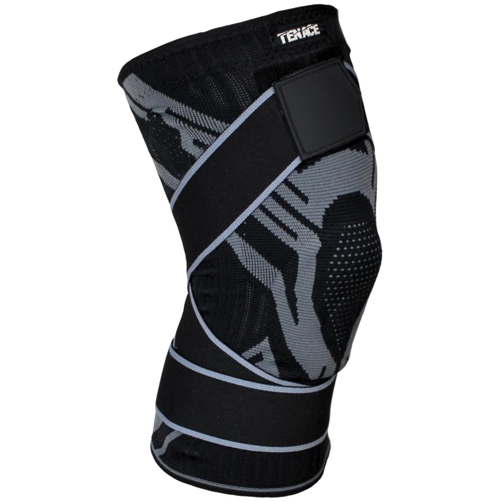 Tenace BJJ Knee Brace Grappling – Compression Knee Pad for Jiu Jitsu, MMA, Muay Thai, Wrestling, Judo – High Durability and Performance Unisex (Medium)