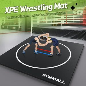 Wrestling Mat 10'x10'-6.6'x10' for Home Outdoor Indoor, 1.2 Thick Foldable XPE Jiu Jitsu Floor Exercise Mat for Gymnastics, PE Training, BJJ, MMA, Martial Art, Grappling, Judo, Boxing, Yoga - 8