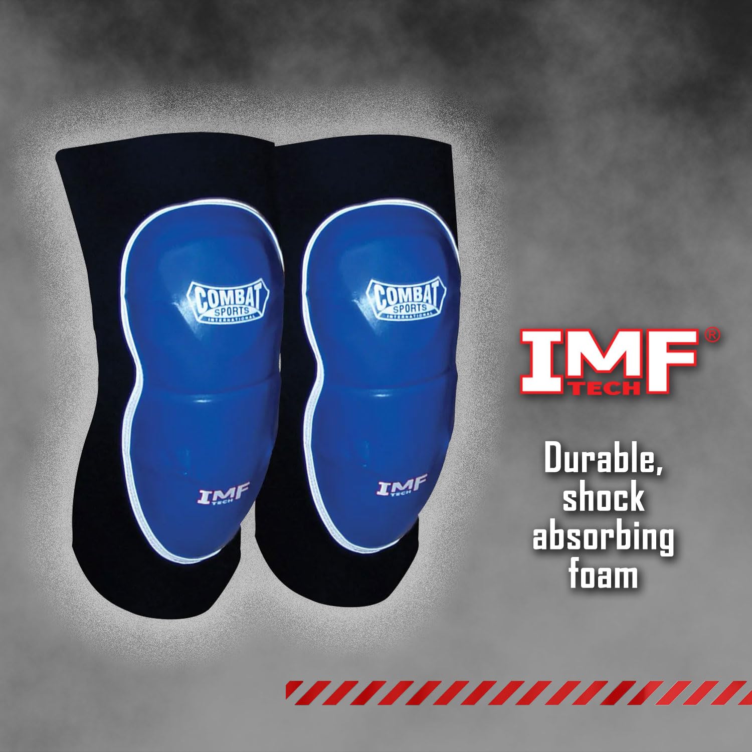Combat Sports MMA Advanced IMF Tech™ Knee Pads – Injected Molded Foam, Leather Striking Surface, Neoprene Sleeve Support (Regular, New) - 5