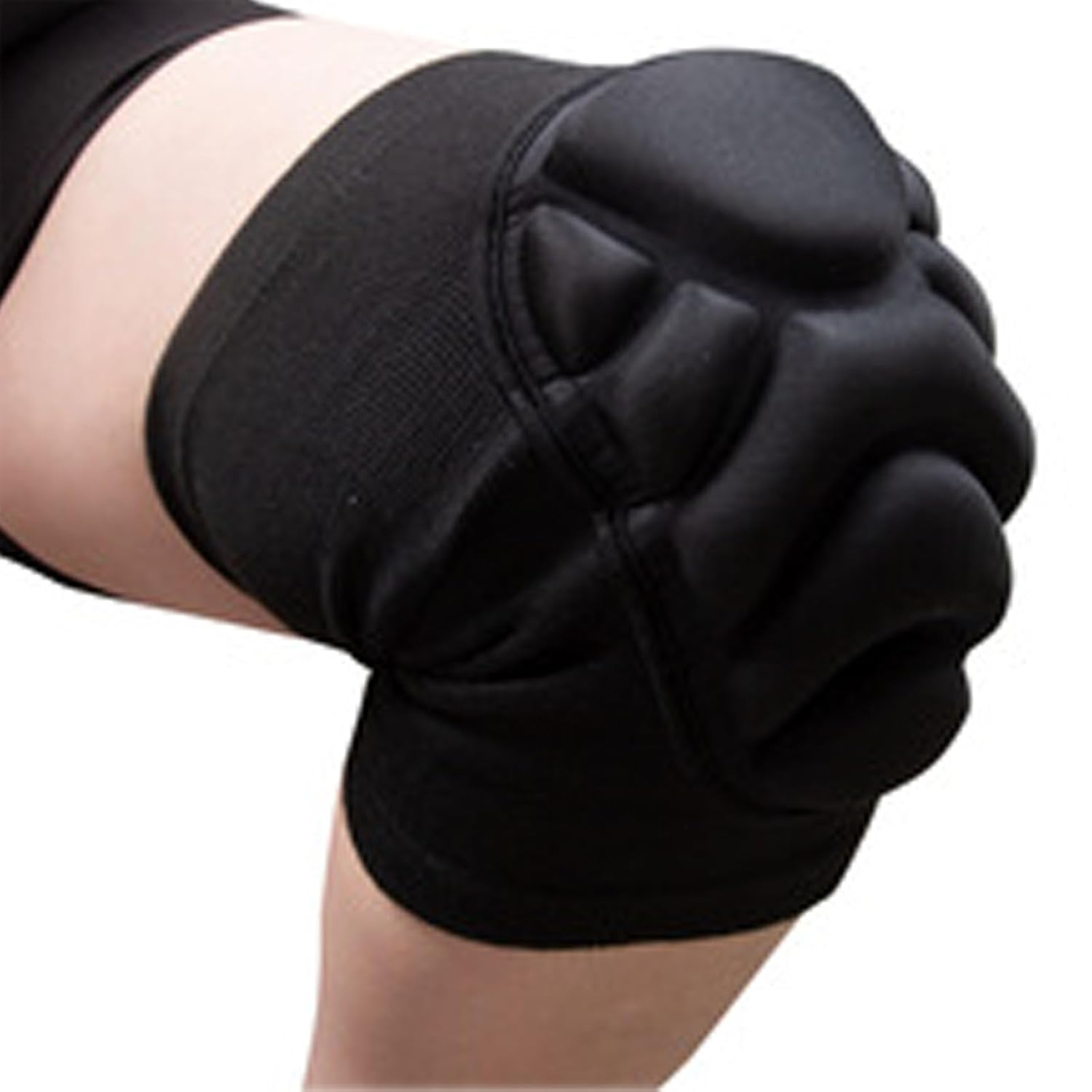 Tactical crawling creeping set skateboarding roller skating kneeling crawling sponge impact resistant wear and tear anti-slip protection thick pads foam pads, work knee pads, Muay Thai fighting volleyball soccer wrestling gardening black knee pads (Black, Medium) - Image 4