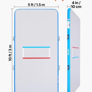 VEVOR 13ft -10ft -5ft Wrestling Mat, Martial Arts Inflatable Wrestling Mat for Home Gym Workouts Exercise, Waterproof PVC Roll-Up Training Mats for Gymnastics, Tatami, Jiu Jitsu BJJ MMA Judo, Boxing - 2