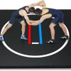 Wrestling Mat 10x10-6.6x10 for Home Outdoor Indoor, 1.2 Thick Foldable XPE Jiu Jitsu Floor Exercise Mat for Gymnastics, PE Training, BJJ, MMA, Martial Art, Grappling, Judo, Boxing, Yoga - 1