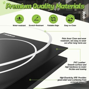 Wrestling Mat 10x10-6.6x10 for Home Outdoor Indoor, 1.2 Thick Foldable XPE Jiu Jitsu Floor Exercise Mat for Gymnastics, PE Training, BJJ, MMA, Martial Art, Grappling, Judo, Boxing, Yoga - 4
