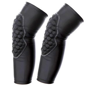 Youth Padded Compression Knee Sleeves 1 Pair, Shock-Absorbing Protection for Sports & Play S - 1