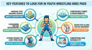 Wrestling Knee Pads for Youth