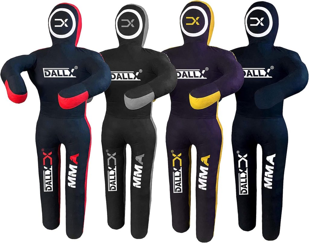 DALLX MMA Grappling Dummy BBJ Wrestling Brazilian Jiu Jitsu Punching Bag Judo Karate Throwing Boxing Fighting Dummy Self Defense Standing Position – UNFILLED