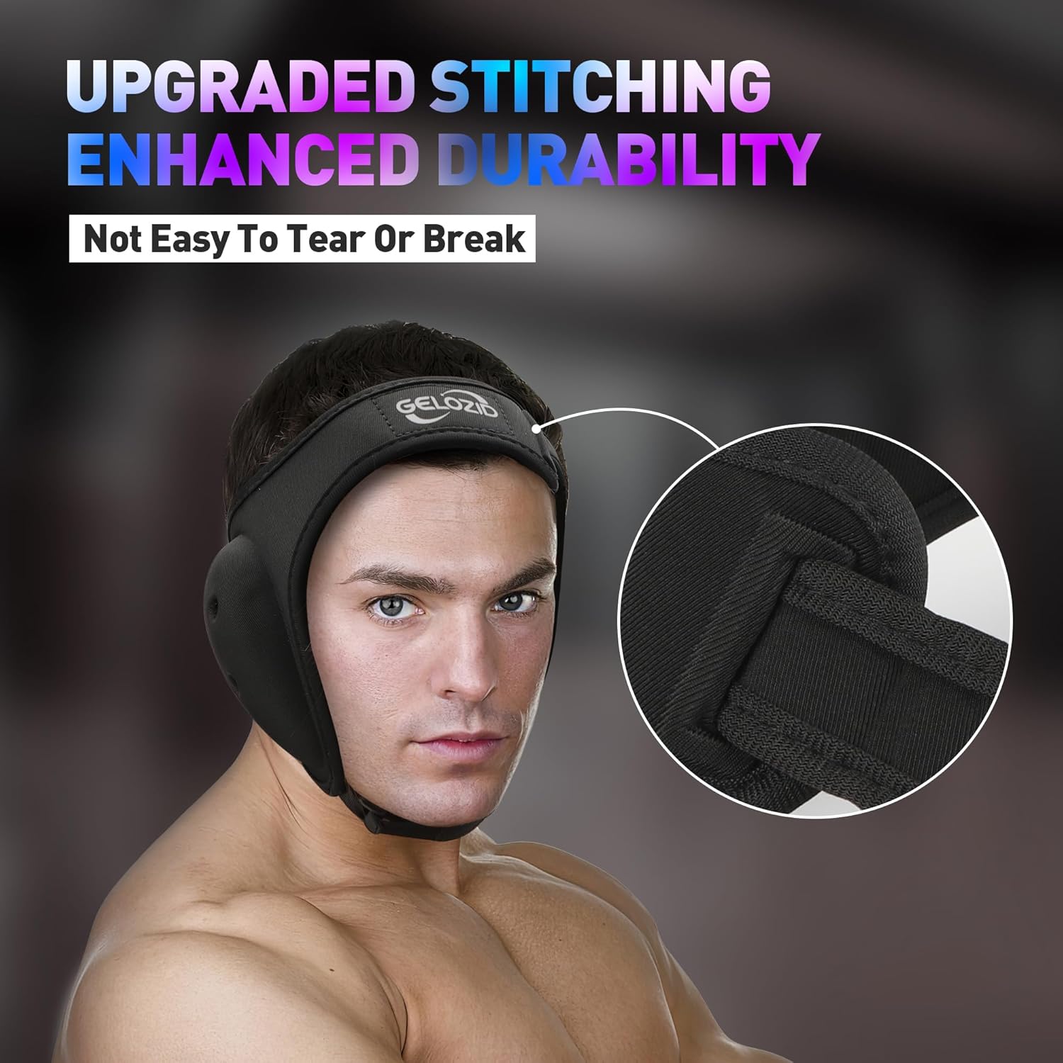 Gelozid Adjustable Wrestling Headgear for BJJ, MMA Grappling and Training, Ear Guard and Cauliflower Protection Helmet - Image 5