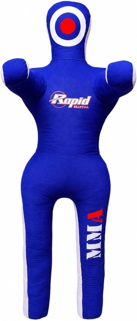 Grappling Dummy for MMA, BJJ & Wrestling – 5FT/6FT Unfilled Training Dummy with Moveable Arms & Legs for Judo & Throw Practice