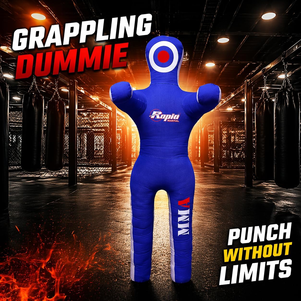 Grappling Dummy for MMA, BJJ & Wrestling – 5FT/6FT Unfilled Training Dummy with Moveable Arms & Legs for Judo & Throw Practice - Image 7