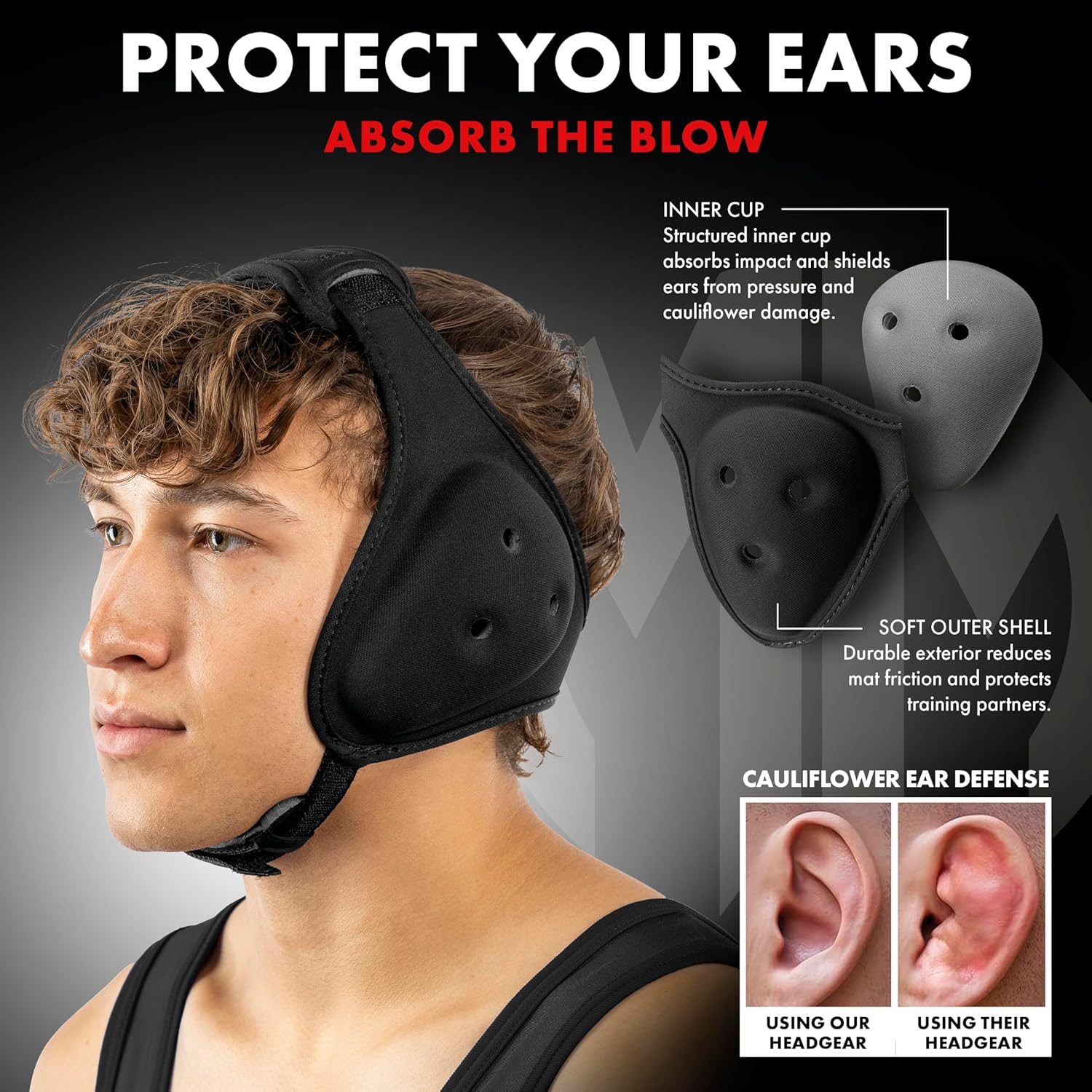Matman Dynasty Adult Wrestling Headgear – Men & Women’s Soft & Comfortable Protective Ear Guards for Wrestling, BJJ & MMA - Image 4