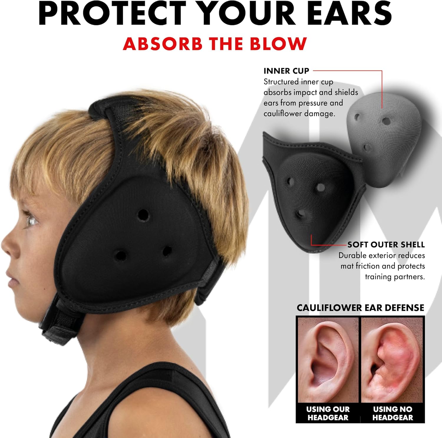 Matman Dynasty Youth Wrestling Headgear – Kids Soft & Comfortable Protective Ear Guards for Wrestling, BJJ & MMA - Image 7