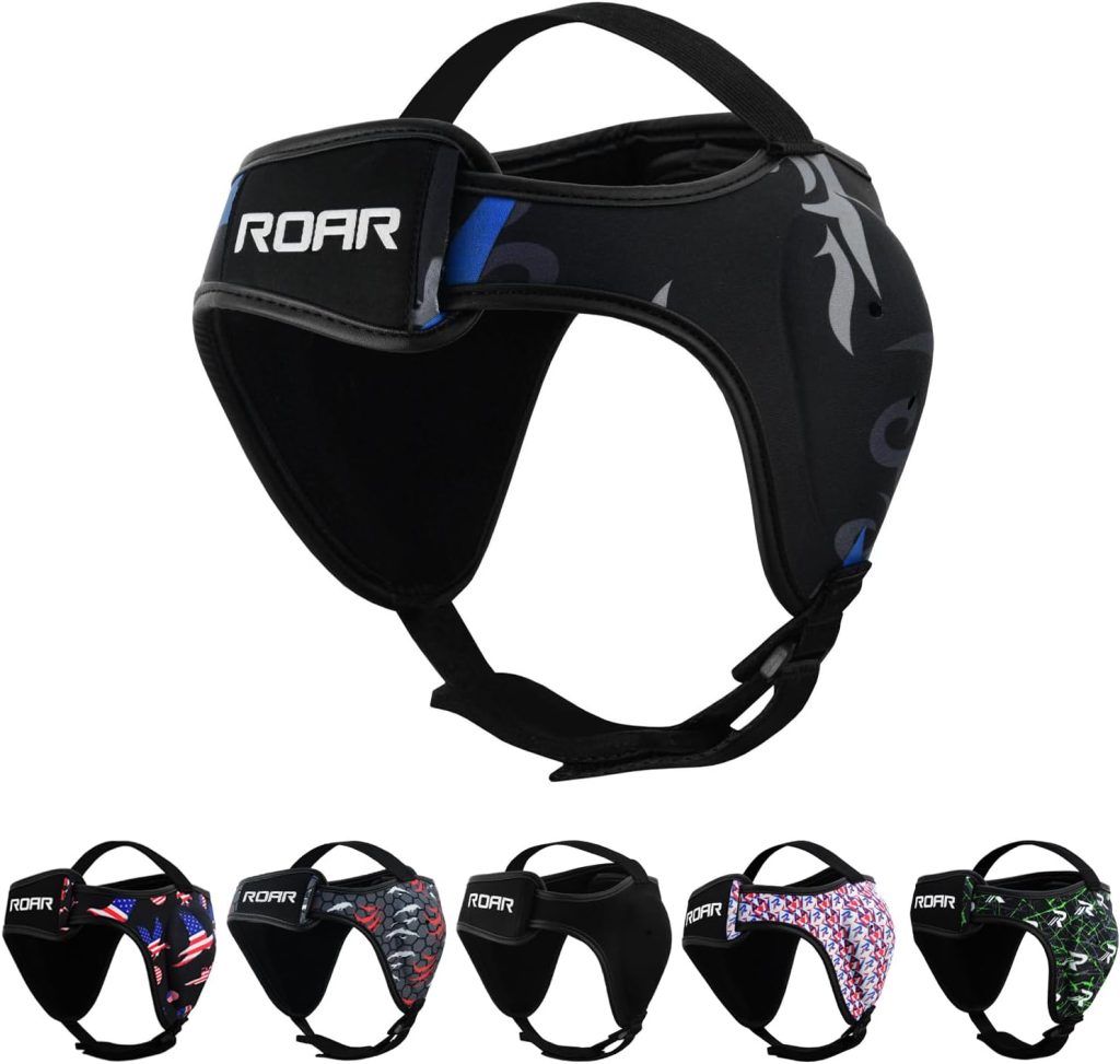 ROAR-INT Wrestling Headgear Men BJJ Ear Guard Protection MMA Grappling Cauliflower Helmet