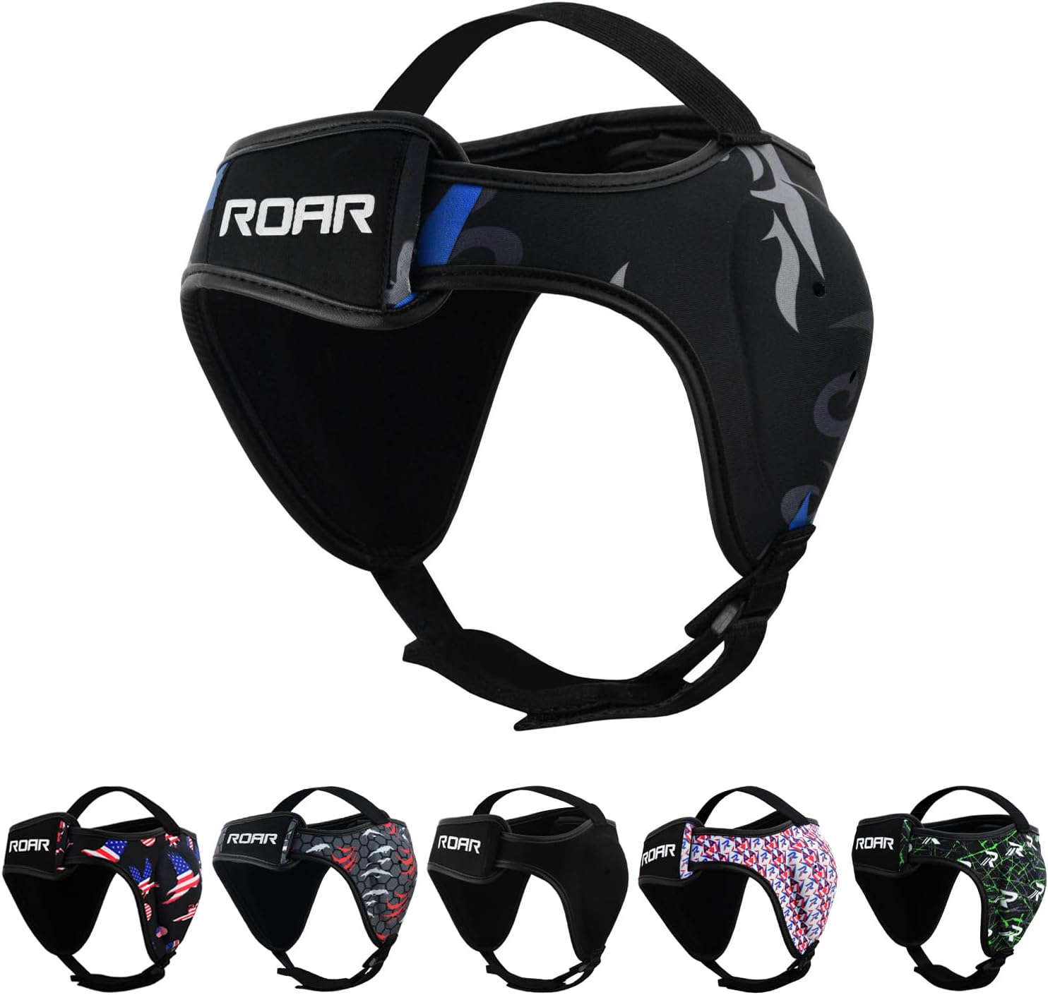 ROAR-INT Wrestling Headgear Men BJJ Ear Guard Protection MMA Grappling Cauliflower Helmet - 1