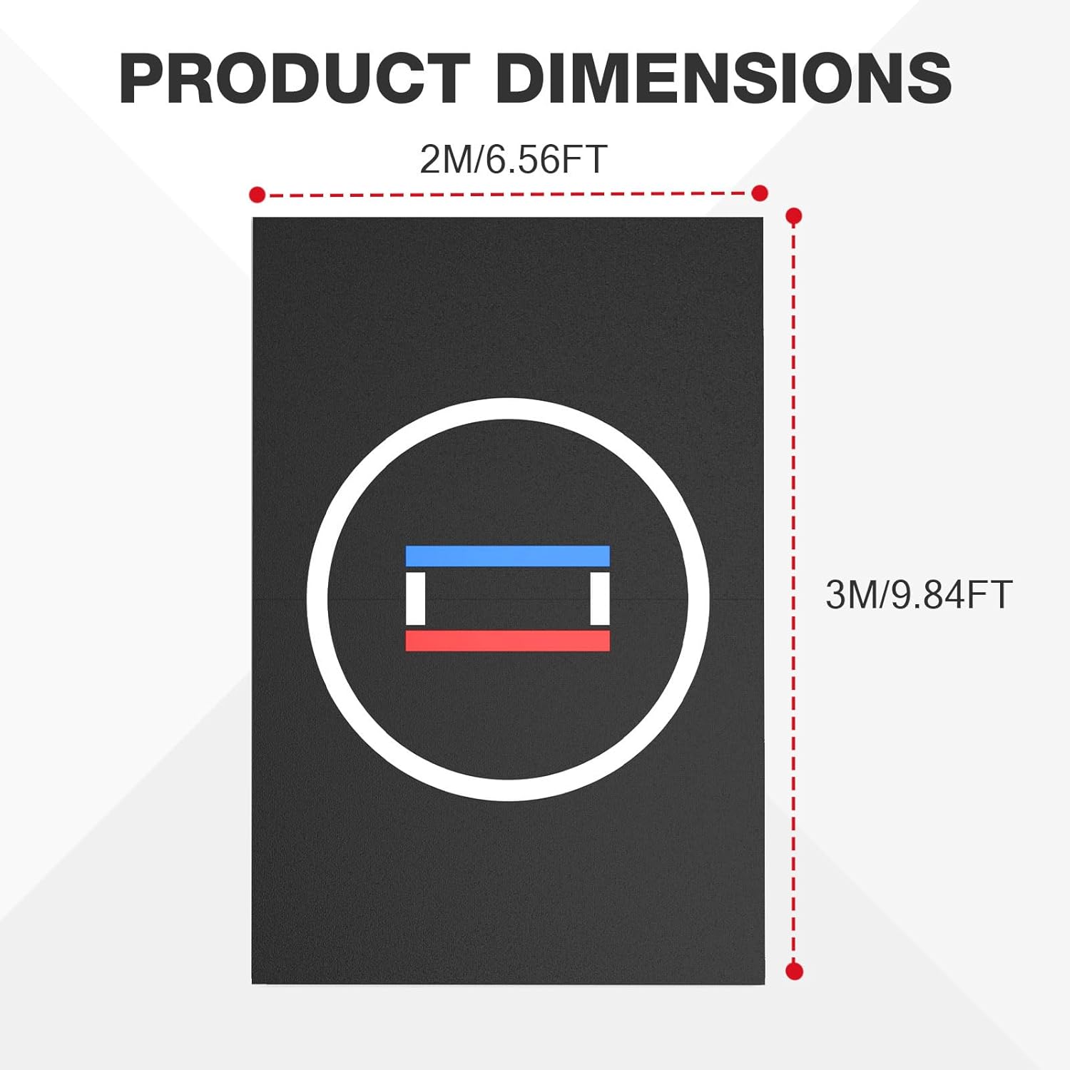 10'x10'/10'x6.6' Wrestling Mat -1.2" Thick Durable BJJ Jiu Jitsu Mats, 3-Layer Anti-Slip, Odor-Control & Waterproof Surface - Roll-up/Foldable Grappling Mat for MMA, Grappling - Image 5