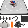 10x10FT Inflatable Wrestling Mat for Home - 4 Thick PVC Mat - Electric Air Pump - for MMA, Martial Arts, Judo, Boxing - Fast Inflation - 1