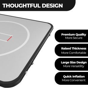 Alternative view of 10x10FT Inflatable Wrestling Mat for Home | 4" Thick PVC Mat | Electric Air Pump | for MMA, Martial Arts, Judo, Boxing | Fast Inflation