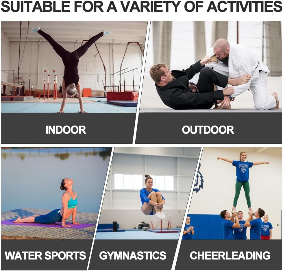 COOLWAVE Inflatable Wrestling Mat and Jiu Jitsu Mats for Home Gym or Outdoor Training, Great for BBJ, MMA, Martial Art, Grappling, Judo, Boxing, Yoga and More with Soft Landings and Good Bounce - Image 7