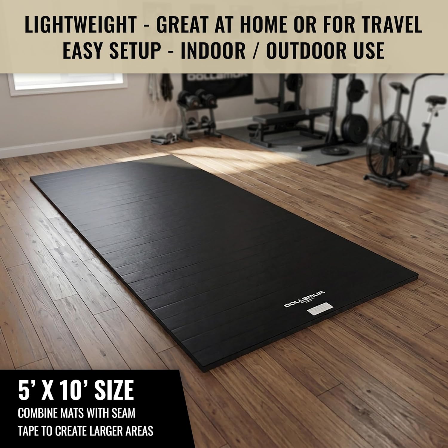 Dollamur Wrestling Mat for Home, 5'x10', Portable, Lightweight-Made in USA | Premium Home Wrestling Mats. Portable, Non-Slip Surface, Shock Absorbing Foam, Pro-Grade Performance - Image 2