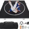 Inflatable Wrestling Mat 10FT - 13FT x 4IN, PVC Portable Wrestling Mats for Home, 4 Thick Jiu Jitsu Mats with Circles for Wrestling, Martial Arts, Jitsu, BJJ, Boxing, MMA, Judo Indoor Outdoor Use - 1