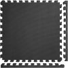 Meister X-Thick 1.5 Interlocking EVA Foam Mats - BK - 10 Tiles (40 Sqft) - Extra-thick 2X cushioning w- anti-slip grip. 2' x 2' puzzle mats for wrestling, MMA, gymnastics, home gyms and play areas - 1