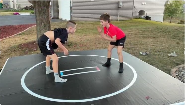 Wrestling Mat - Foam or Inflatable Wrestling Mats for Home, Jiu Jitsu Mats Kids, Thick Training Exercise Mats for BJJ, Gymnastics, Judo, Martial Arts, Boxing, Yoga - Image 4