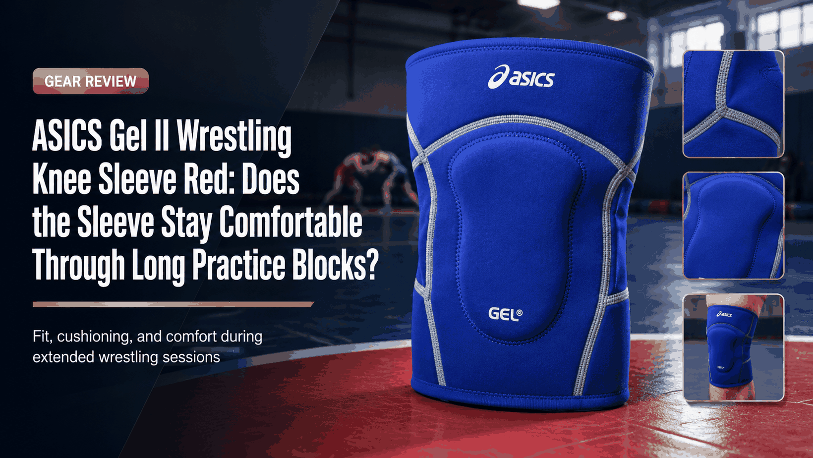 ASICS Gel II Wrestling Knee Sleeve Red featured image