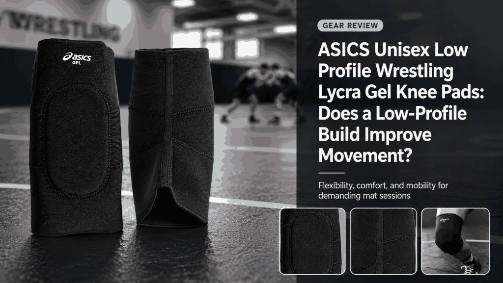 ASICS Unisex Low Profile Wrestling Lycra Gel Knee Pads featured image