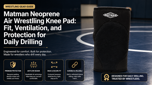 Matman Neoprene Air Wrestling Knee Pad: Fit, Ventilation, and Protection for Daily Drilling