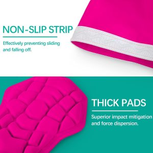 Alternative view of Wrestling Knee Pads for Kids Youth Adult, Knee Compression Sleeve for Basketball Volleyball Football, 1 Pair Short Knee Pads Sleeves ((#2) Pink-2pcs,Small)