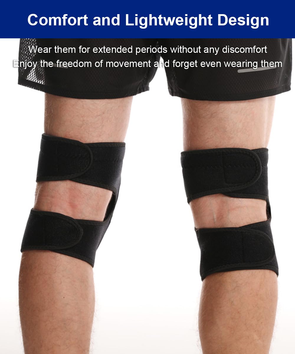 Wrestling Knee Pads for Men Women, Dance Knee Pad for Women Men Wrestling Knee Pad Wrestling Gear, Crash Pad Roller Skating Gear Knee Protector, Soft Knee Pads for Basketball Volleyball Roller Skating (Large) - Image 3