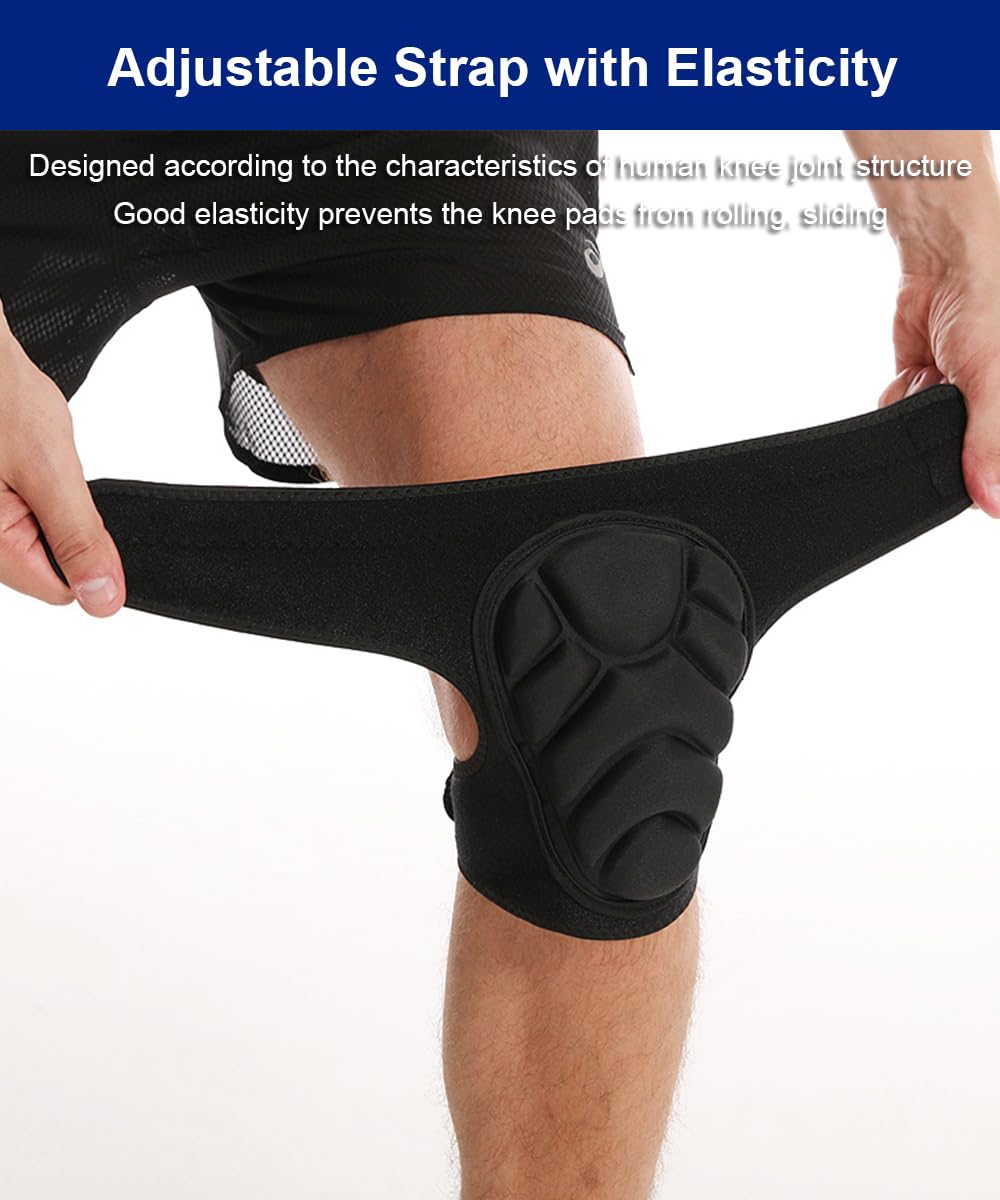 Wrestling Knee Pads for Men Women, Dance Knee Pad for Women Men Wrestling Knee Pad Wrestling Gear, Crash Pad Roller Skating Gear Knee Protector, Soft Knee Pads for Basketball Volleyball Roller Skating (Large) - Image 4