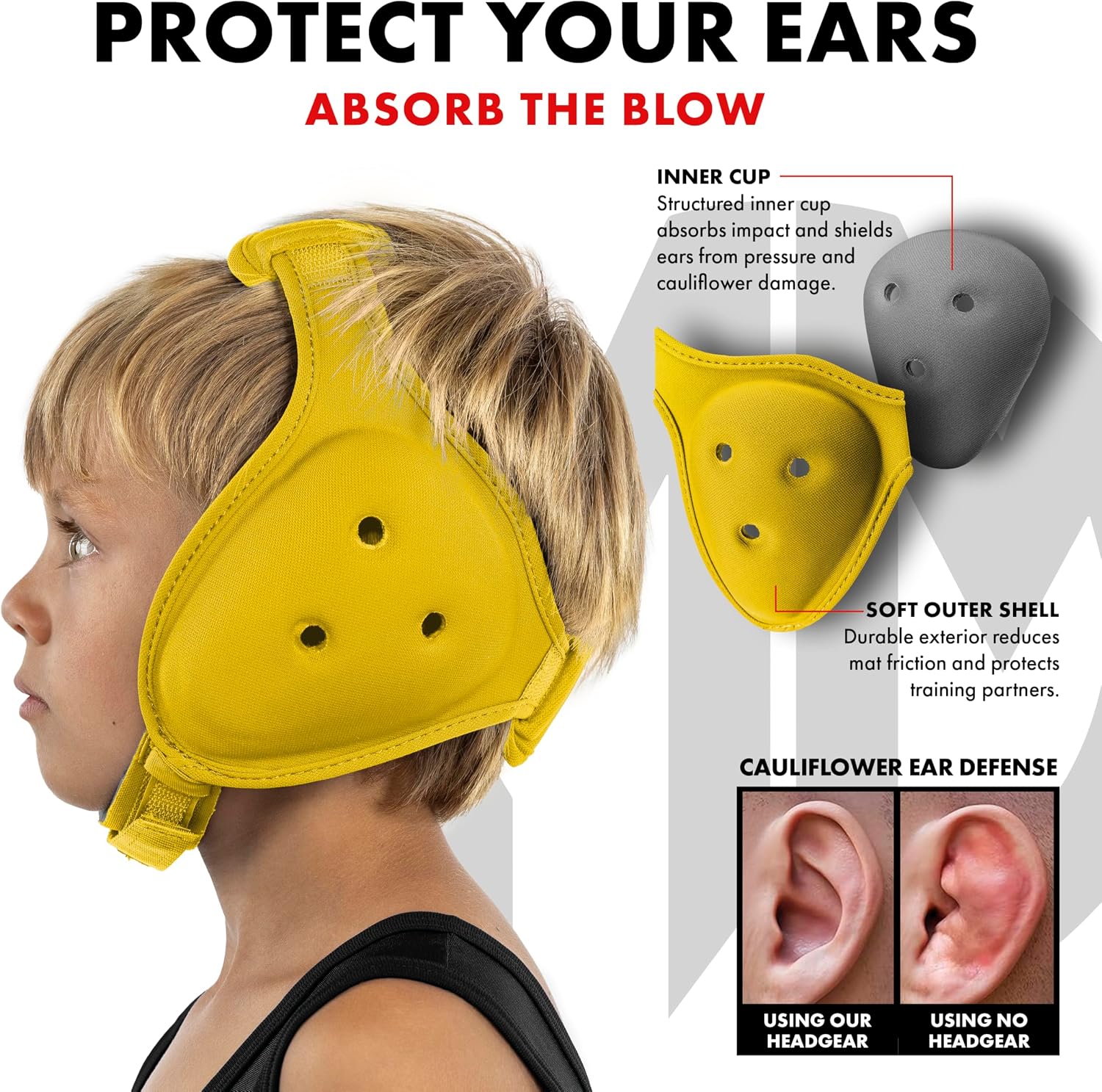 Matman Dynasty Wrestling Headgear & Protective Ear Guards for BJJ & MMA - Image 6