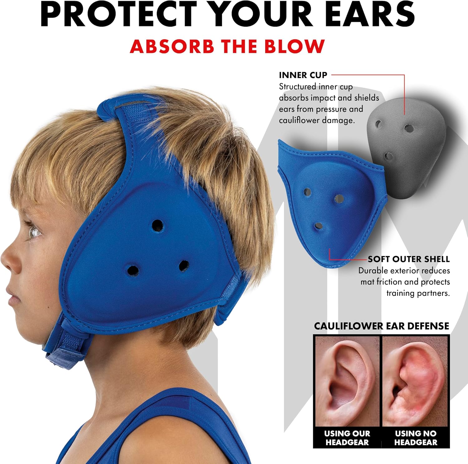 Matman Dynasty Wrestling Headgear & Protective Ear Guards for BJJ & MMA - Image 6