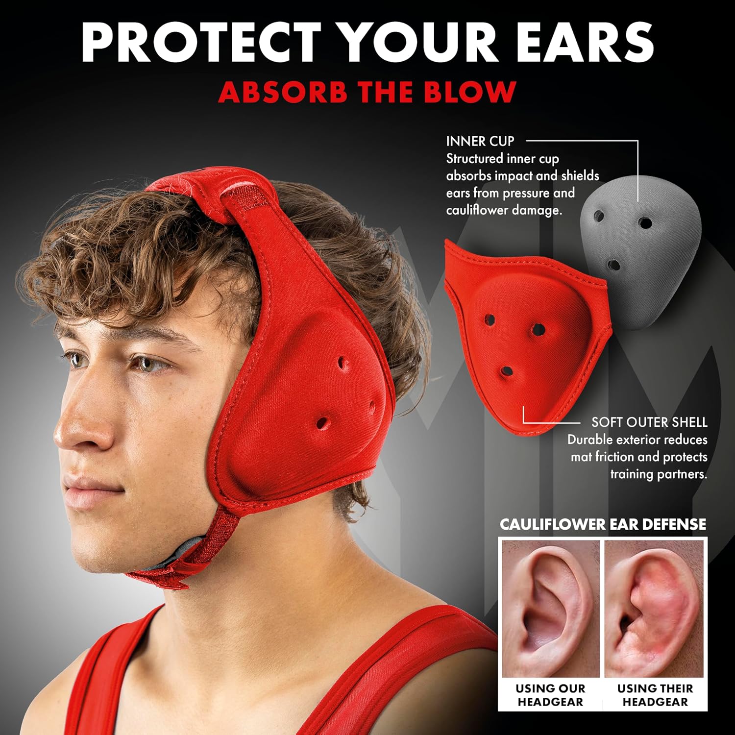 Matman Dynasty Wrestling Headgear & Protective Ear Guards for BJJ & MMA - Image 7