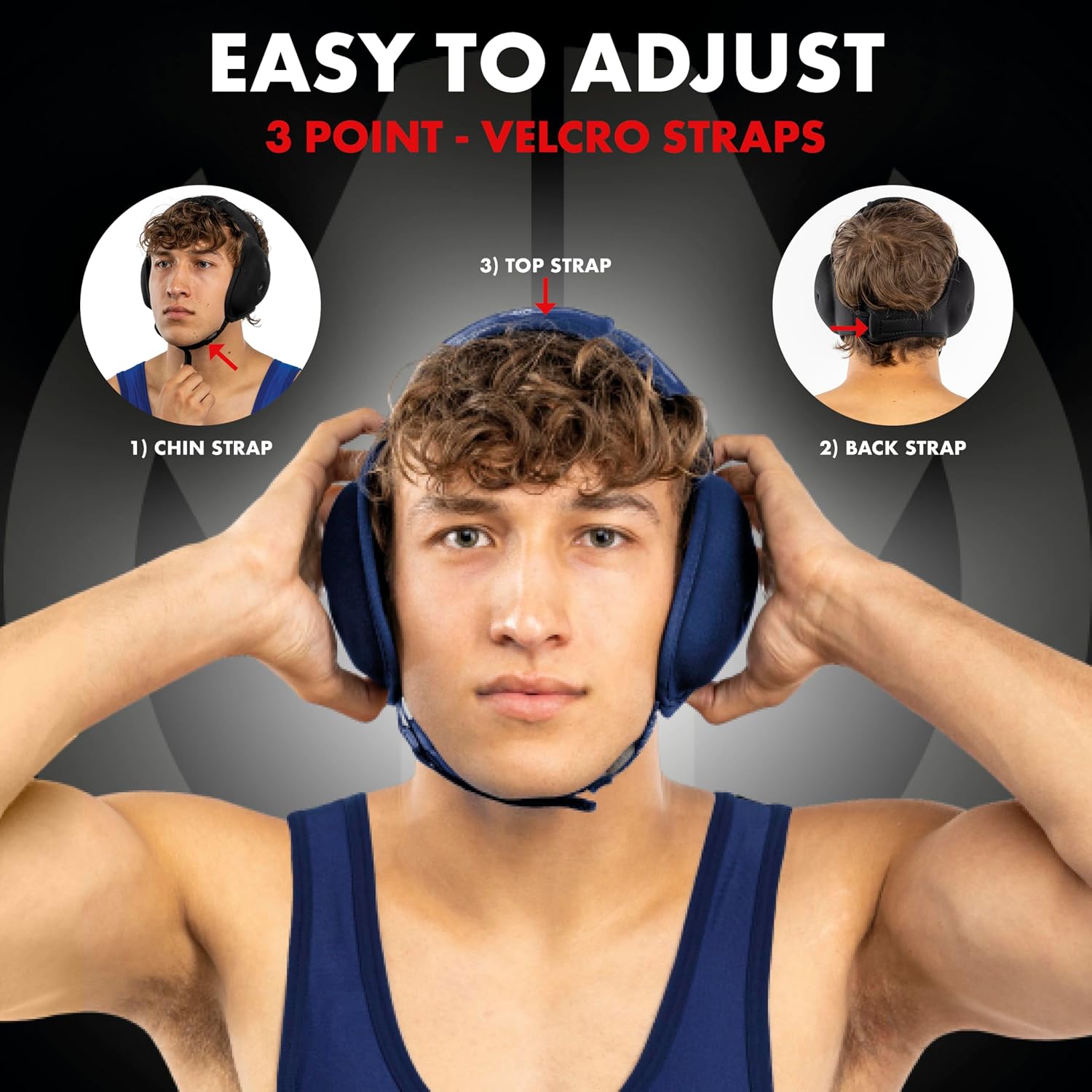 Matman Dynasty Wrestling Headgear & Protective Ear Guards for BJJ & MMA - Image 3